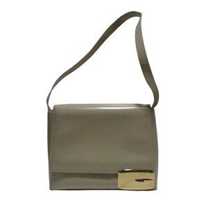 Tom Ford era Gucci Ivory Leather Purse w XL Gold G Accent